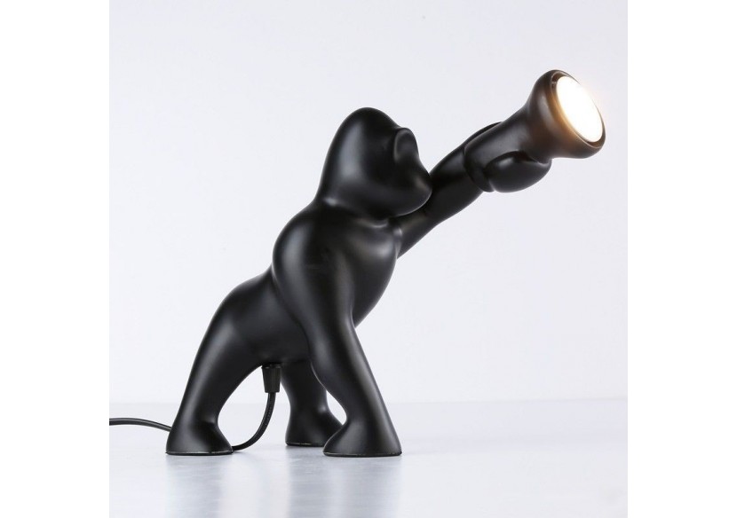 Lampe de table gorille en résine "Orangoutan" - L4042-N - Barcelona LED