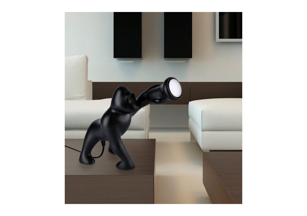 Lampe de table gorille en résine "Orangoutan" - L4042-N - Barcelona LED