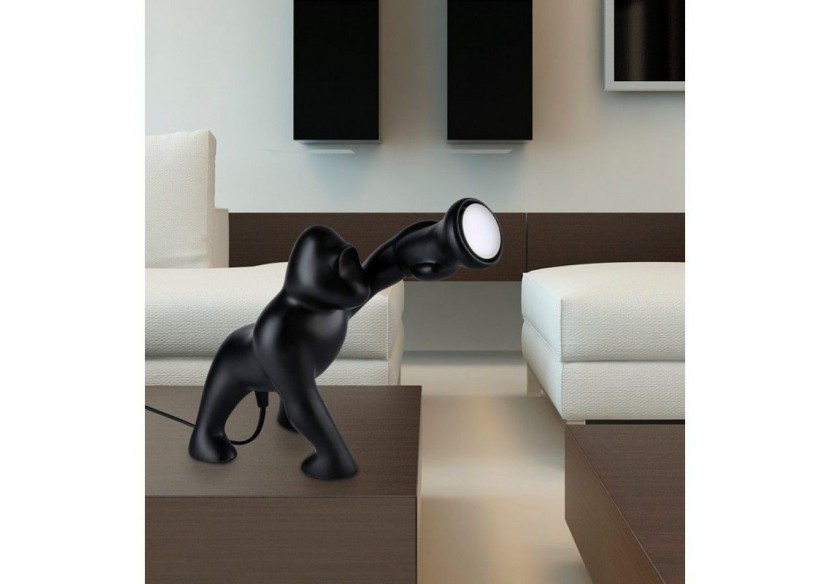 Lampe de table gorille en résine "Orangoutan" - L4042-N - Barcelona LED