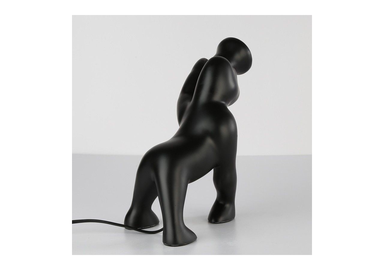 Lampe de table gorille en résine "Orangoutan" - L4042-N - Barcelona LED