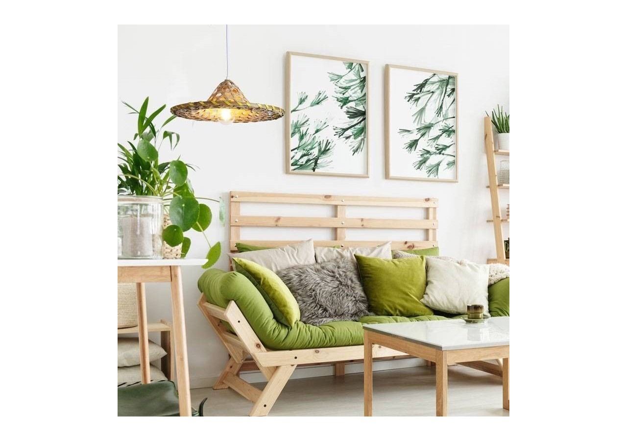 Lampe suspendue en bambou "DIDO" - LM163 - Barcelona LED