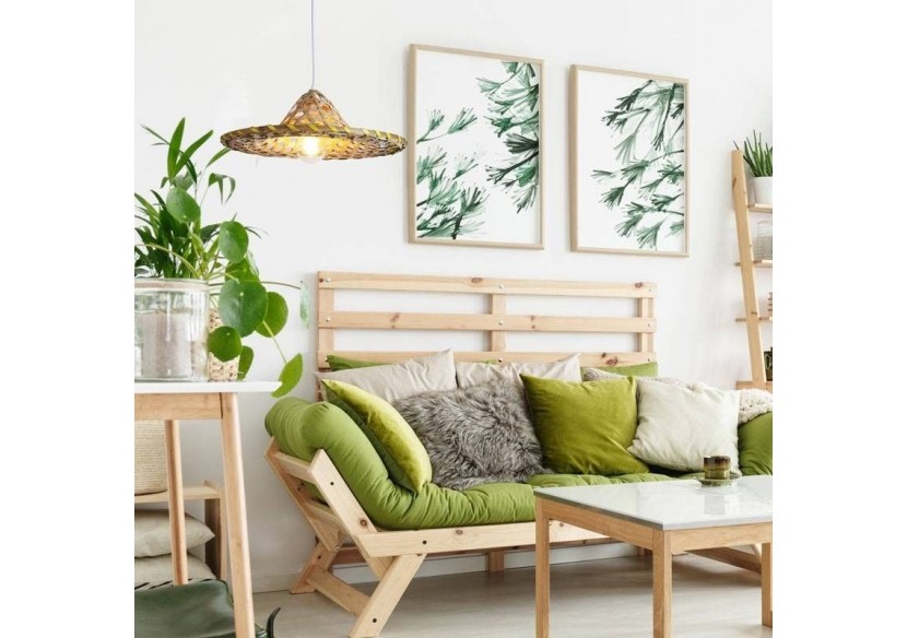 Lampe suspendue en bambou "DIDO" - LM163 - Barcelona LED