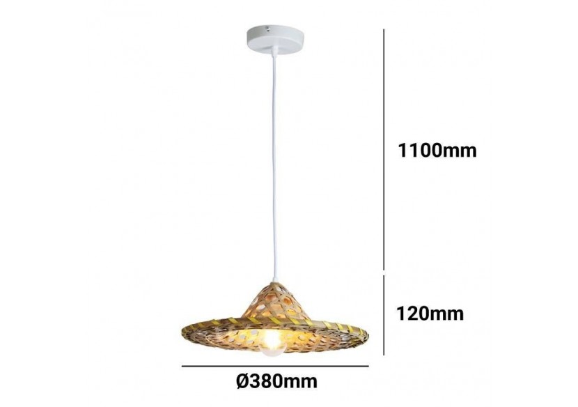Lampe suspendue en bambou "DIDO" - LM163 - Barcelona LED