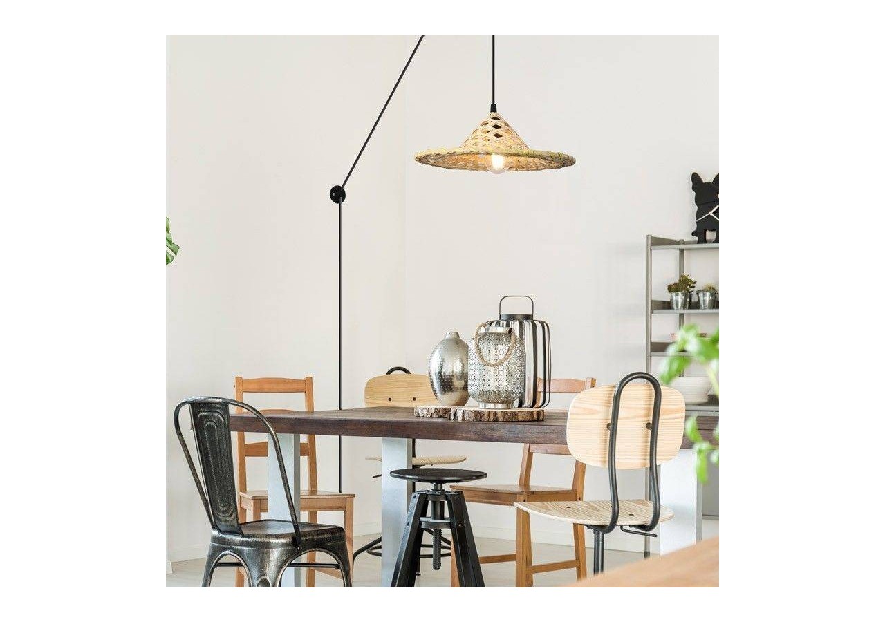 Suspension en bambou avec prise "NONA" - LM163-C - Barcelona LED