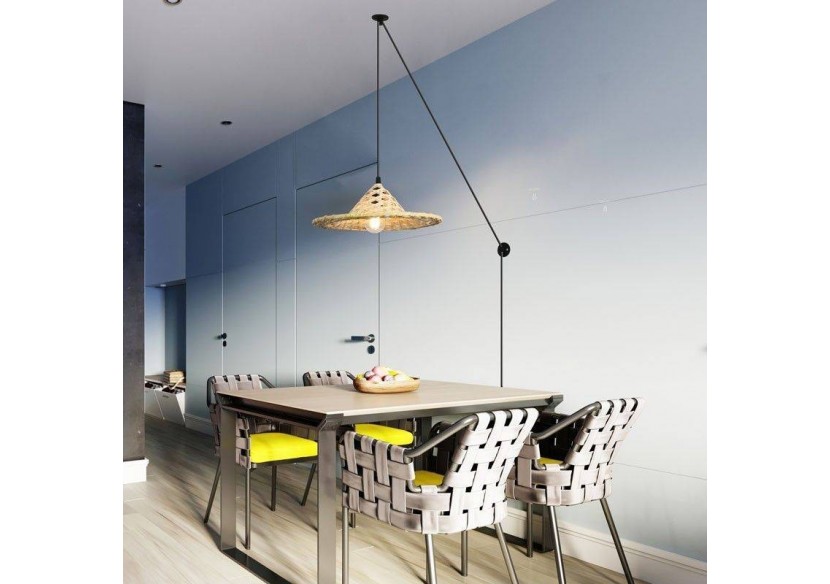 Suspension en bambou avec prise "NONA" - LM163-C - Barcelona LED