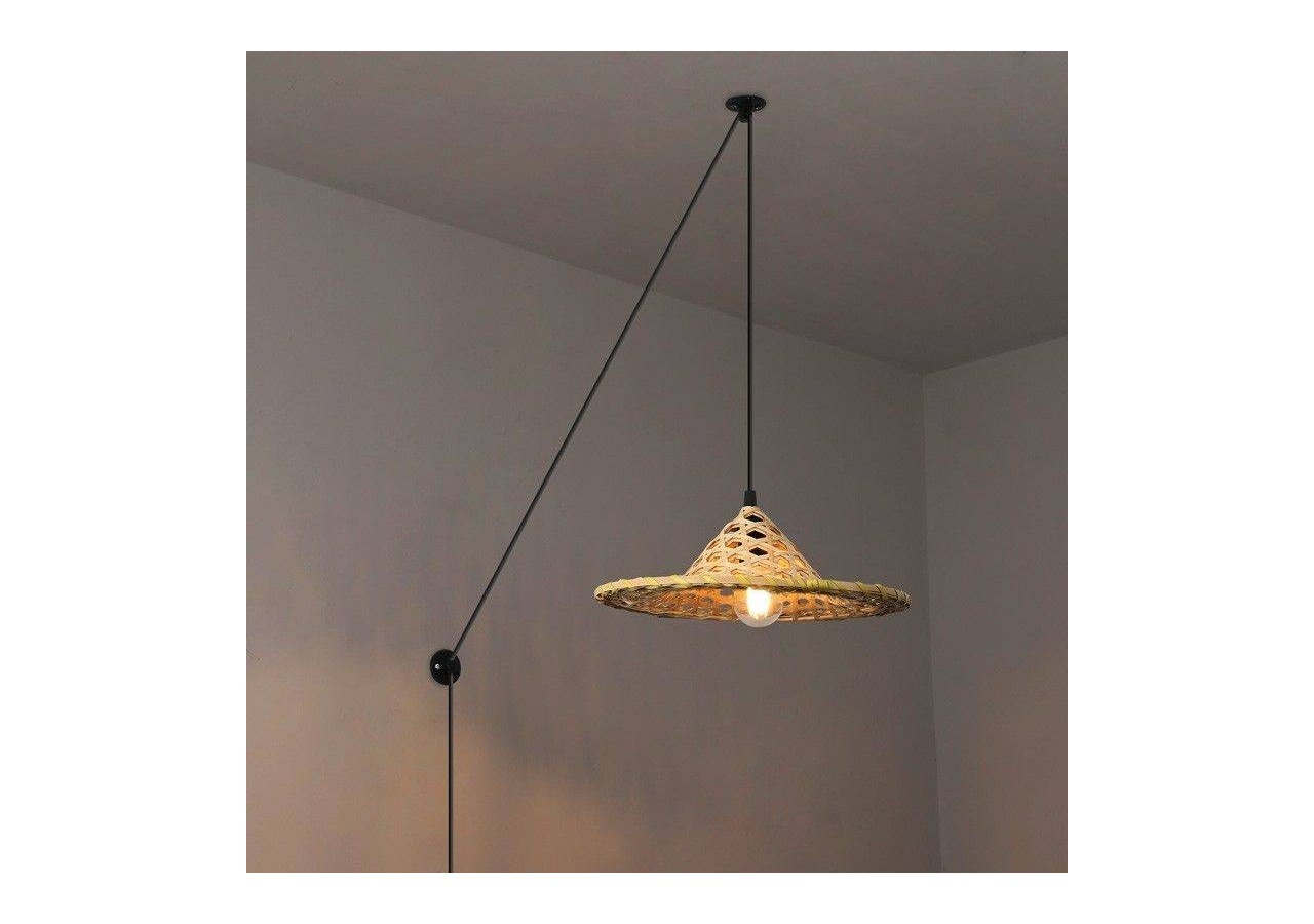 Suspension en bambou avec prise "NONA" - LM163-C - Barcelona LED