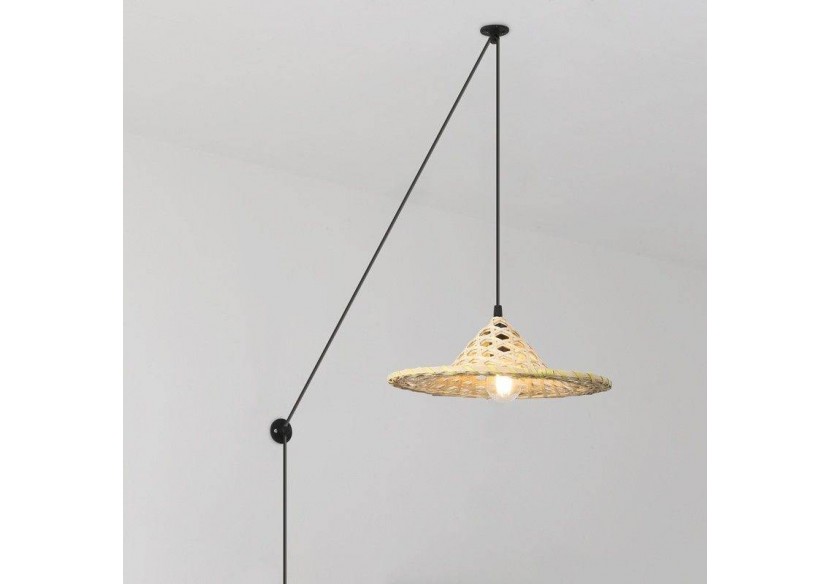 Suspension en bambou avec prise "NONA" - LM163-C - Barcelona LED