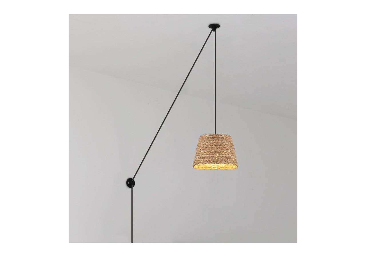 Suspension en chanvre réglable "Moki" E27 - LM162-C - Barcelona LED