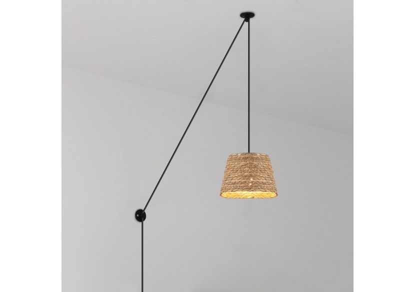 Suspension en chanvre réglable "Moki" E27 - LM162-C - Barcelona LED