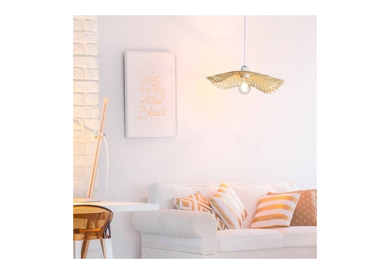 Suspension en osier "LISA" - LM161 - Barcelona LED