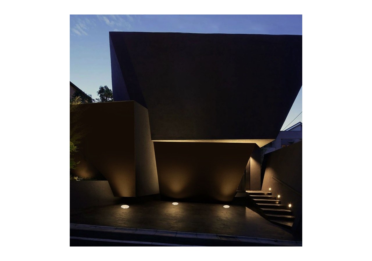 Balise LED encastrable au sol 7W - Blanc chaud - diamètre 15cm- IP67 - 220v - BA50022-BC - Barcelona LED