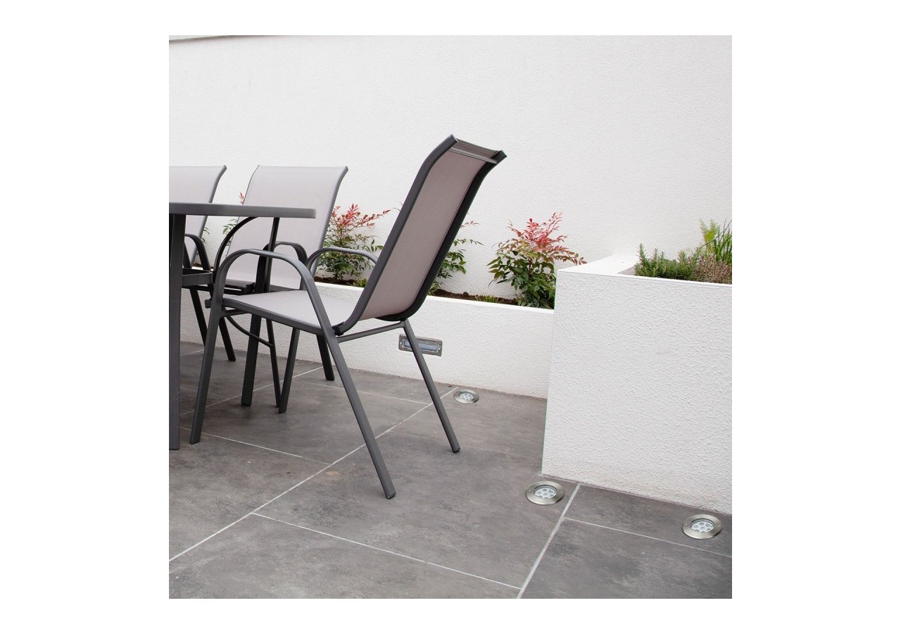 Balise LED encastrable au sol 7W - Blanc chaud - diamètre 15cm- IP67 - 220v - BA50022-BC - Barcelona LED