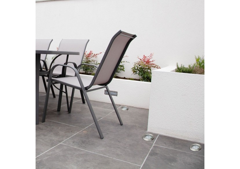 Balise LED encastrable au sol 7W - Blanc chaud - diamètre 15cm- IP67 - 220v - BA50022-BC - Barcelona LED