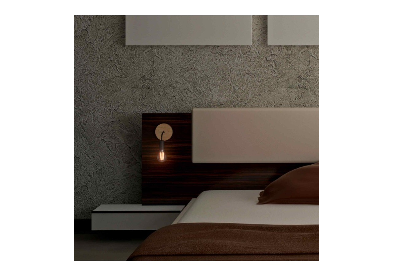 Applique murale en bois et en métal "Morgan" - LM134-N - Barcelona LED