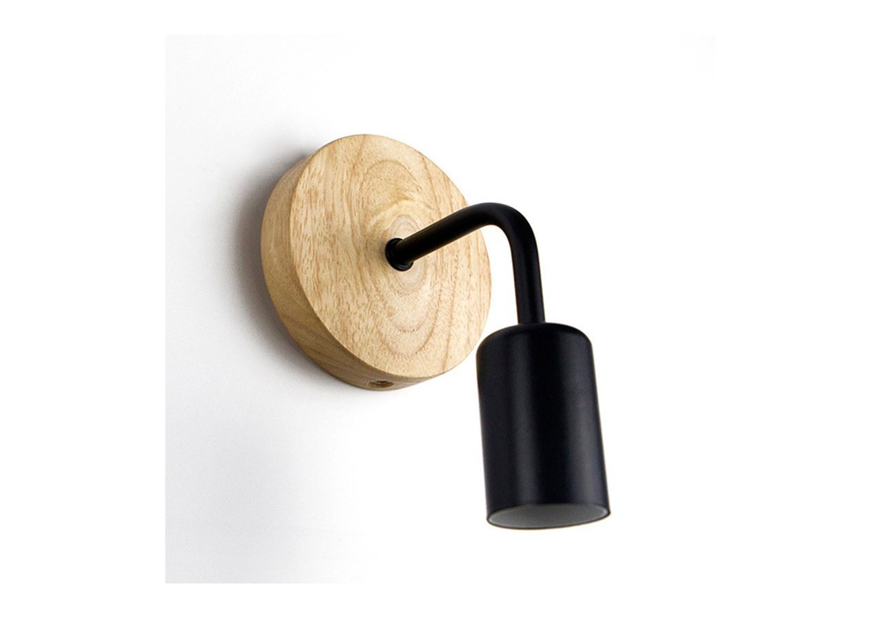 Applique murale en bois et en métal "Morgan" - LM134-N - Barcelona LED