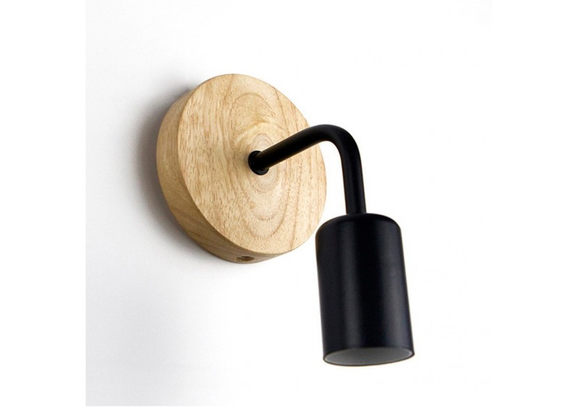 Applique murale en bois et en métal "Morgan" - LM134-N - Barcelona LED Applique murale en bois et en métal "Morgan" - LM134-N - Barcelona LED