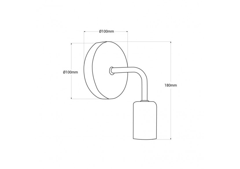 Applique murale en bois et en métal "Morgan" - LM134-N - Barcelona LED Applique murale en bois et en métal "Morgan" - LM134-N - Barcelona LED
