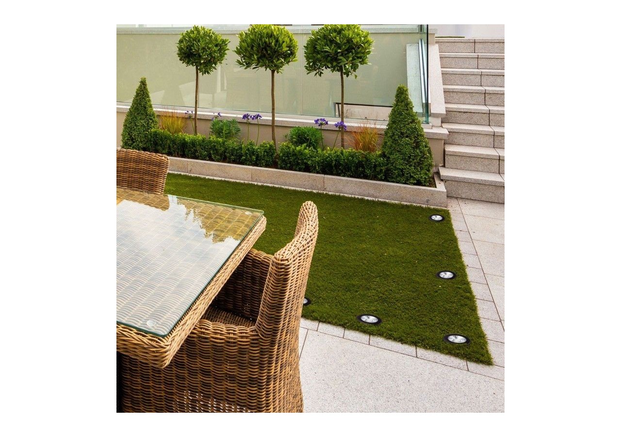 Balise LED encastrable au sol 30W -Blanc chaud- diamètre 10cm- IP67 - 220v - BA50023-BC - Barcelona LED
