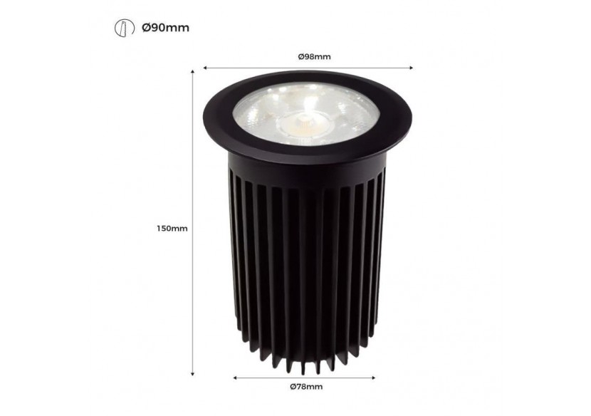 Balise LED encastrable au sol 30W -Blanc chaud- diamètre 10cm- IP67 - 220v - BA50023-BC - Barcelona LED Balise LED encastrable au sol 30W -Blanc chaud- diamètre 10cm- IP67 - 220v - BA50023-BC - Barcelona LED