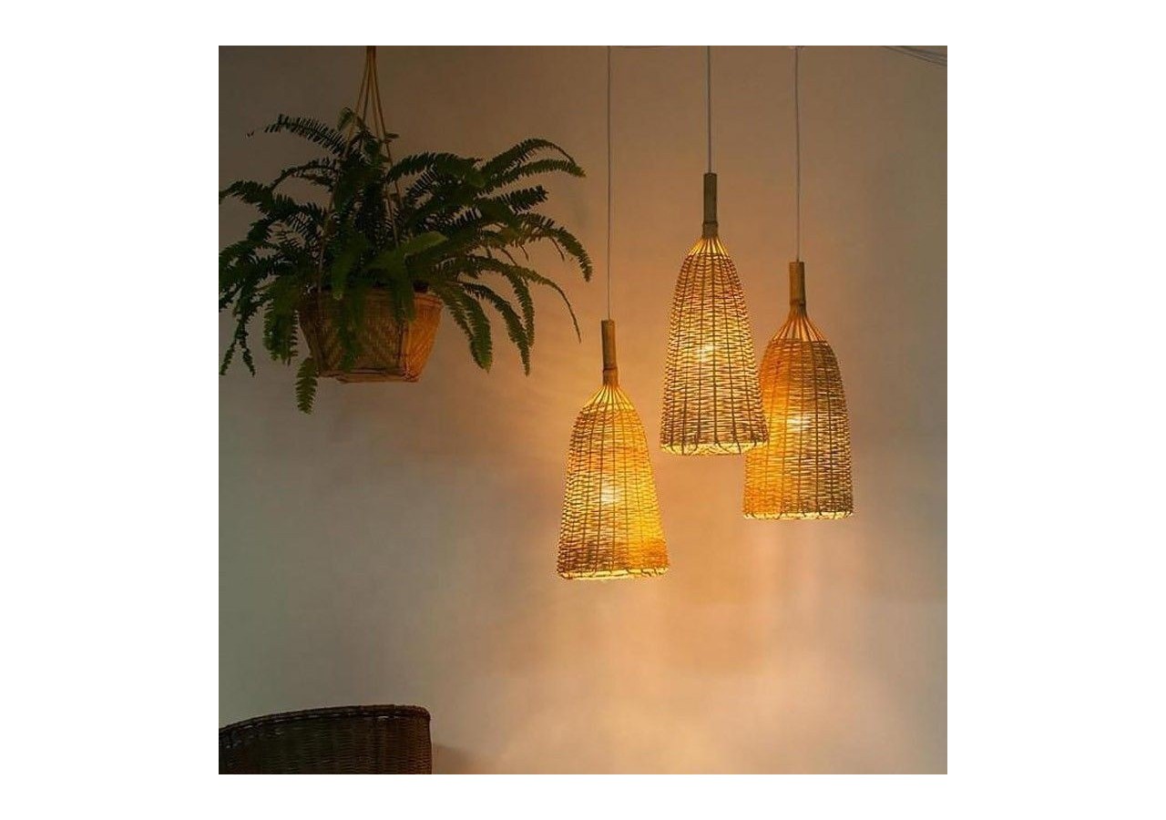Suspension en osier "Boa" - K174-B - Barcelona LED