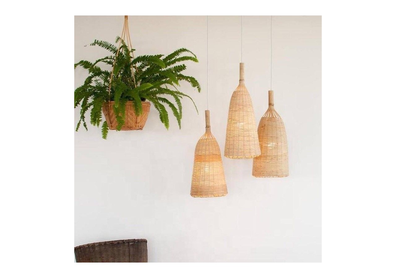 Suspension en osier "Boa" - K174-B - Barcelona LED