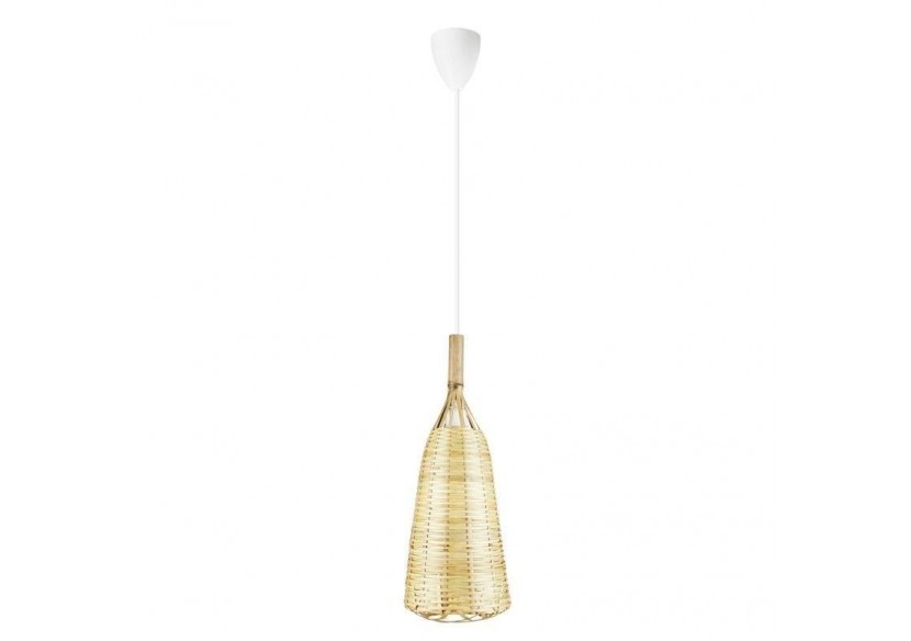 Suspension en osier "Boa" - K174-B - Barcelona LED Suspension en osier "Boa" - K174-B - Barcelona LED