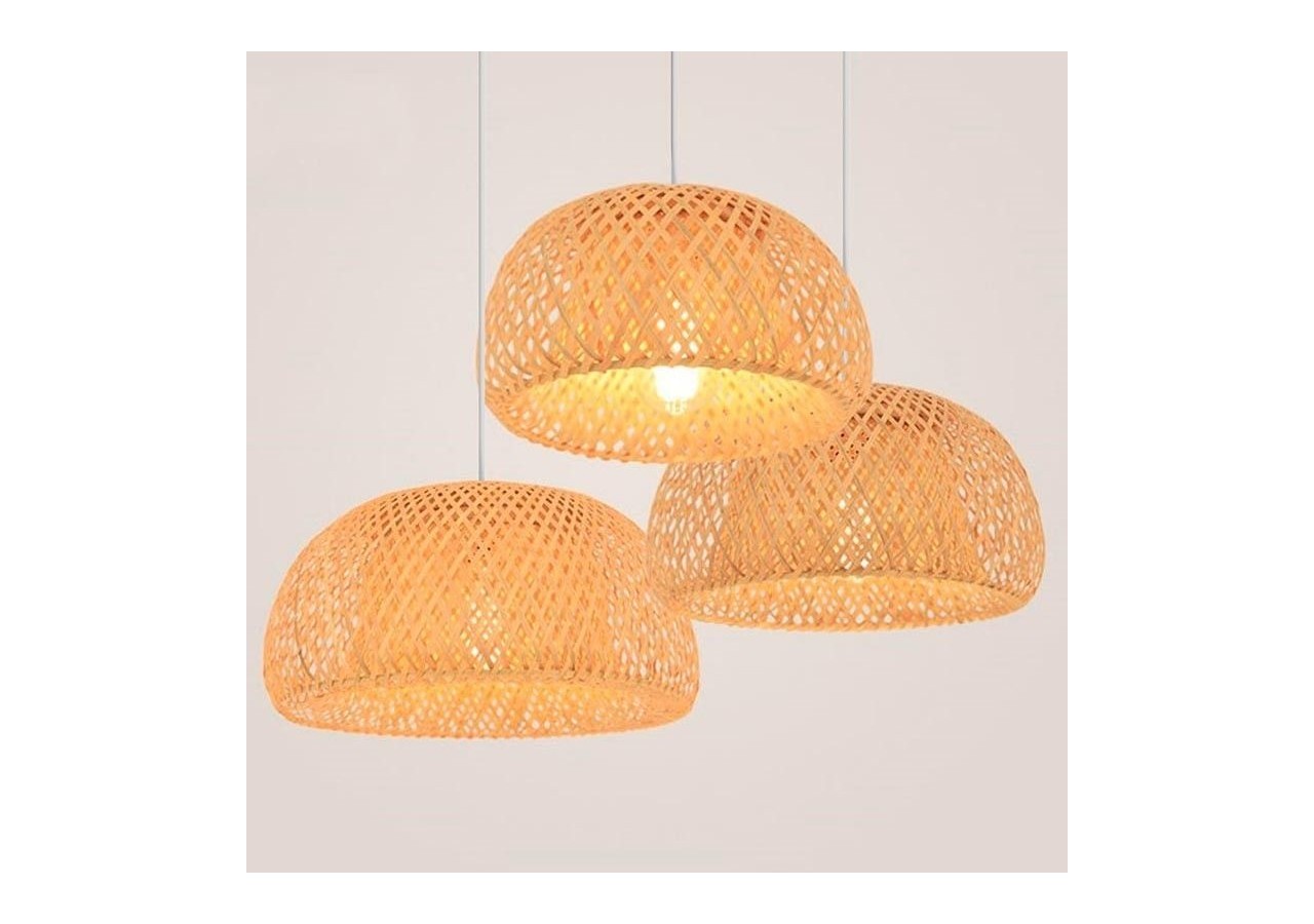 Suspension en osier "Hanna" - K178-B - Barcelona LED