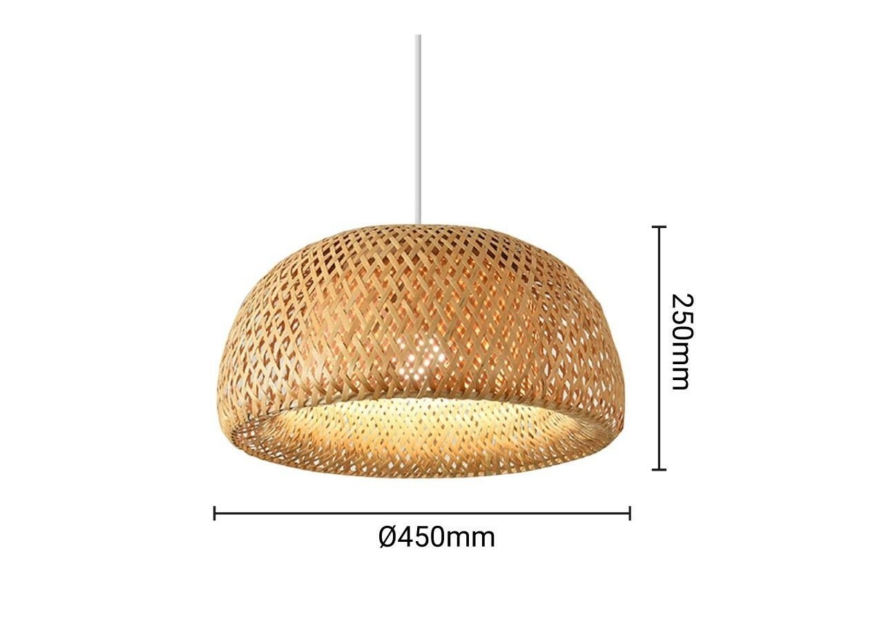 Suspension en osier "Hanna" - K178-B - Barcelona LED