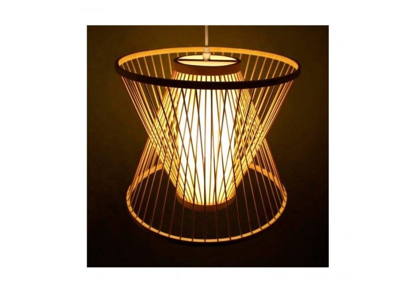 Suspension en bambou "Rise" - K177-N - Barcelona LED Suspension en bambou "Rise" - K177-N - Barcelona LED