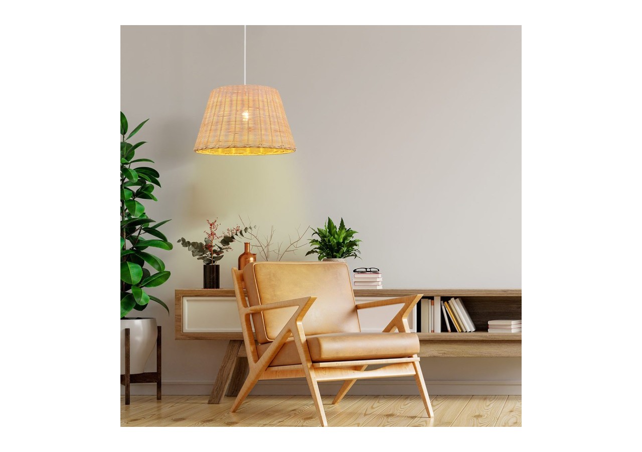 Suspension en osier "Hank" - K175-B - Barcelona LED