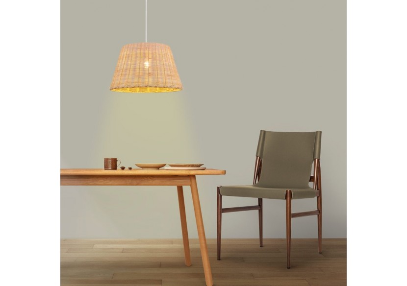 Suspension en osier "Hank" - K175-B - Barcelona LED Suspension en osier "Hank" - K175-B - Barcelona LED