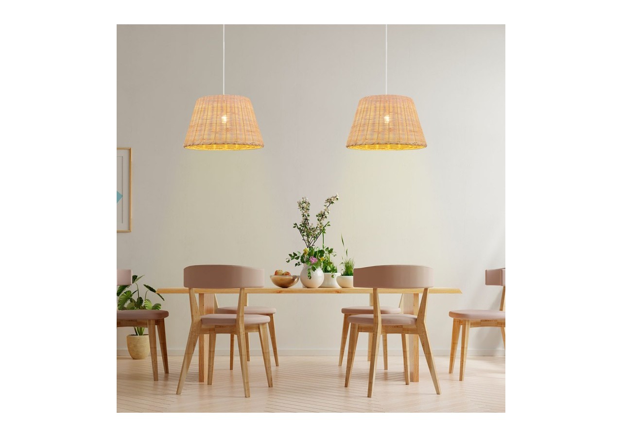 Suspension en osier "Hank" - K175-B - Barcelona LED