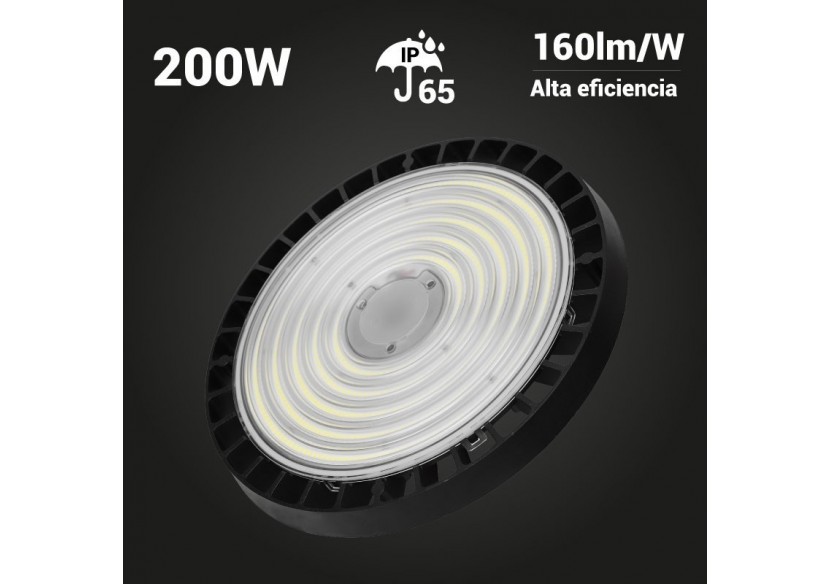Cloche LED industrielle - Driver PHILIPS - 200W - 160lm/W - Puce PHILIPS - Dimmable 1-10V - IP65 - B8137-200-5K - Barcelona LED