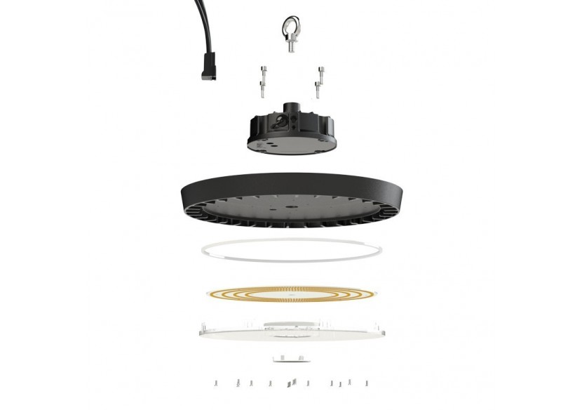 Cloche LED industrielle - Driver PHILIPS - 200W - 160lm/W - Puce PHILIPS - Dimmable 1-10V - IP65 - B8137-200-5K - Barcelona LED