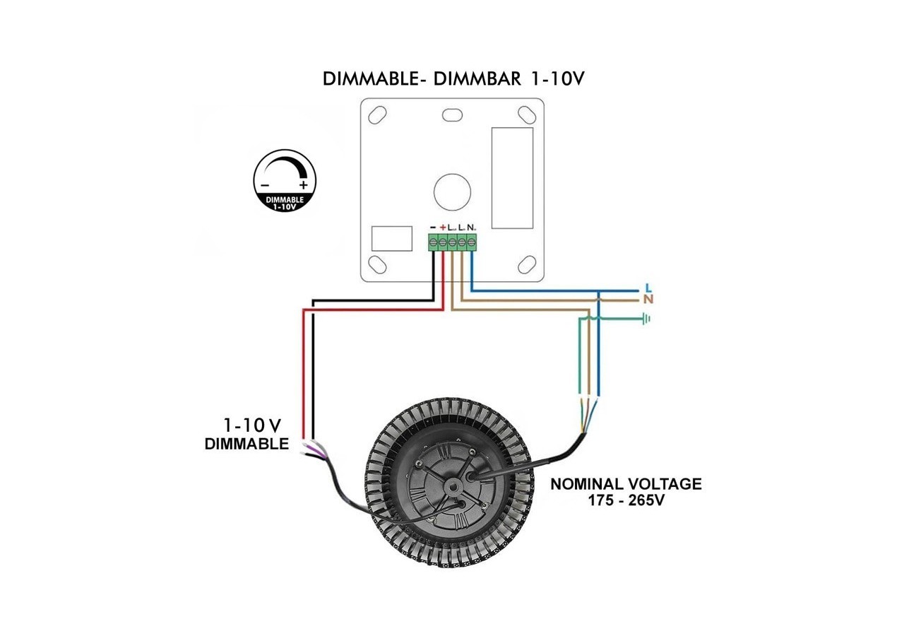 Cloche LED industrielle - Driver PHILIPS - 200W - 160lm/W - Puce PHILIPS - Dimmable 1-10V - IP65 - B8137-200-5K - Barcelona LED