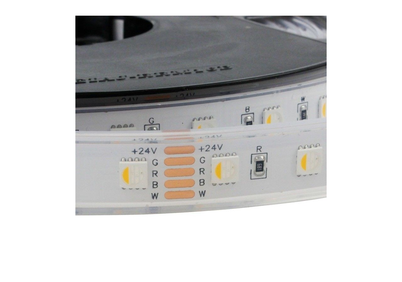 Ruban LED imperméable RGBWW 24V SMD 5050 96W IP67 5M - B1548-IP67-RGBWW - Barcelona LED