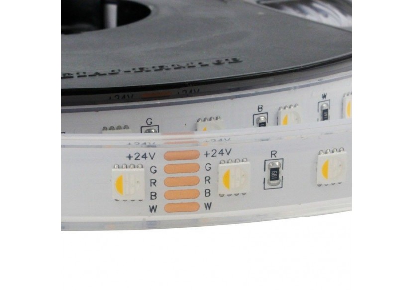 Ruban LED imperméable RGBWW 24V SMD 5050 96W IP67 5M - B1548-IP67-RGBWW - Barcelona LED