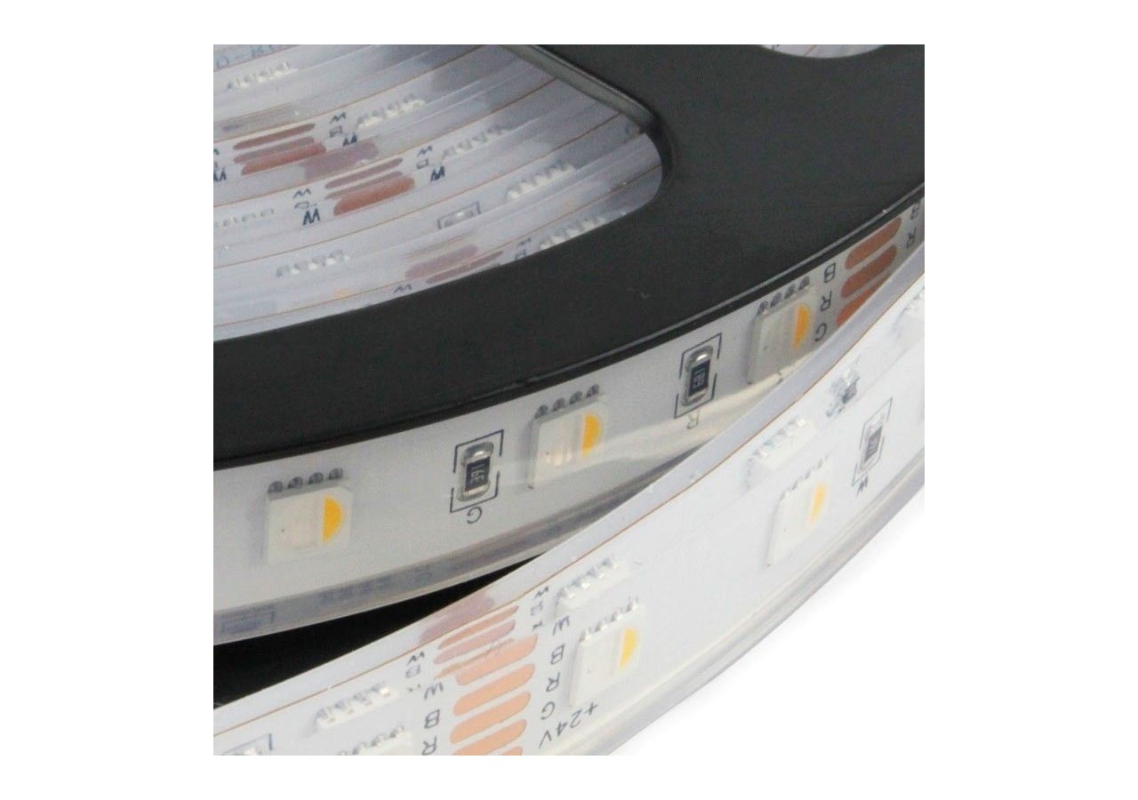 Ruban LED imperméable RGBWW 24V SMD 5050 96W IP67 5M - B1548-IP67-RGBWW - Barcelona LED