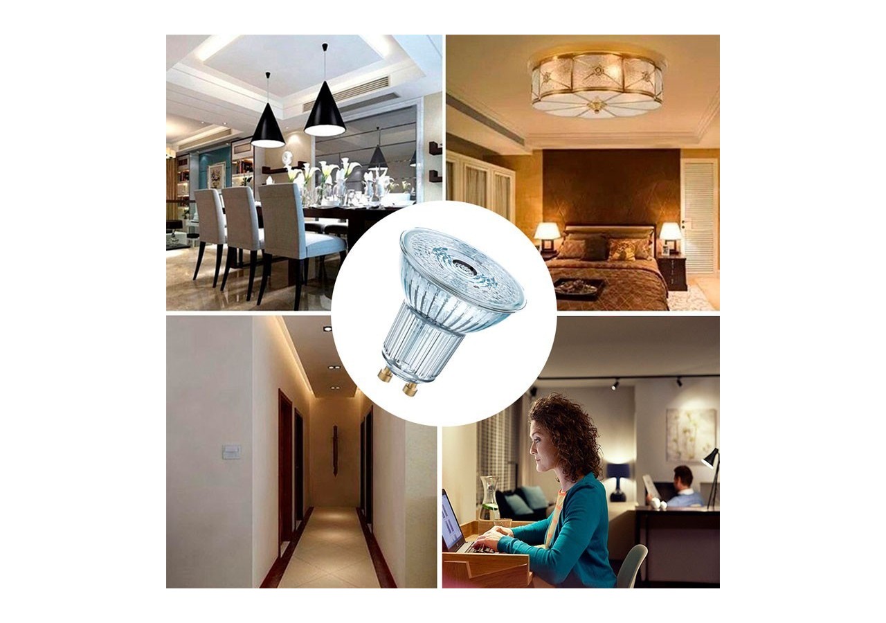 Ampoule LED GU10 5.5W OSRAM Parathom DIM PAR16 36 degrés Régulable 4000 degrés K - O608252 - Barcelona LED