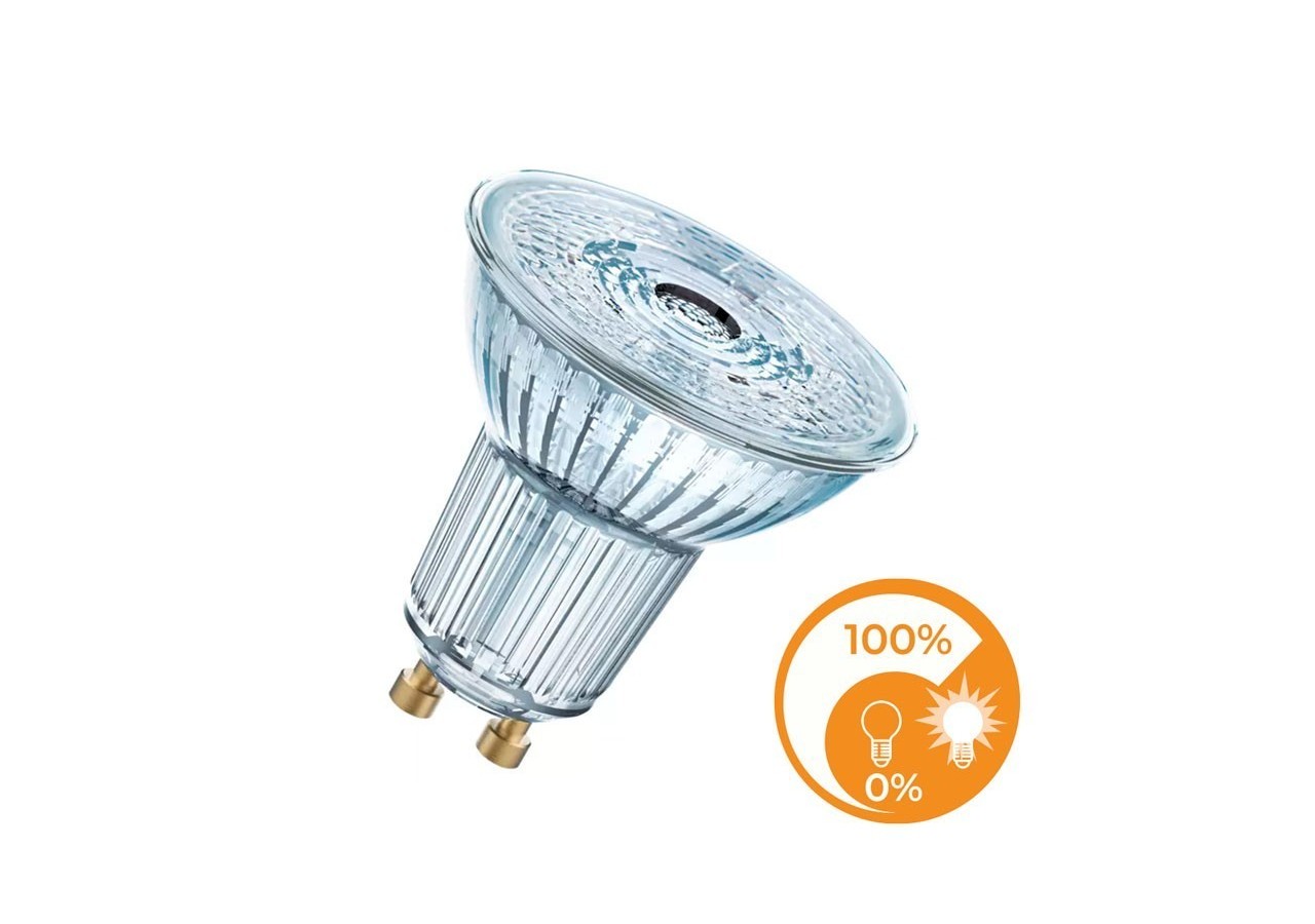Ampoule LED GU10 5.5W OSRAM Parathom DIM PAR16 36 degrés Régulable 4000 degrés K - O608252 - Barcelona LED
