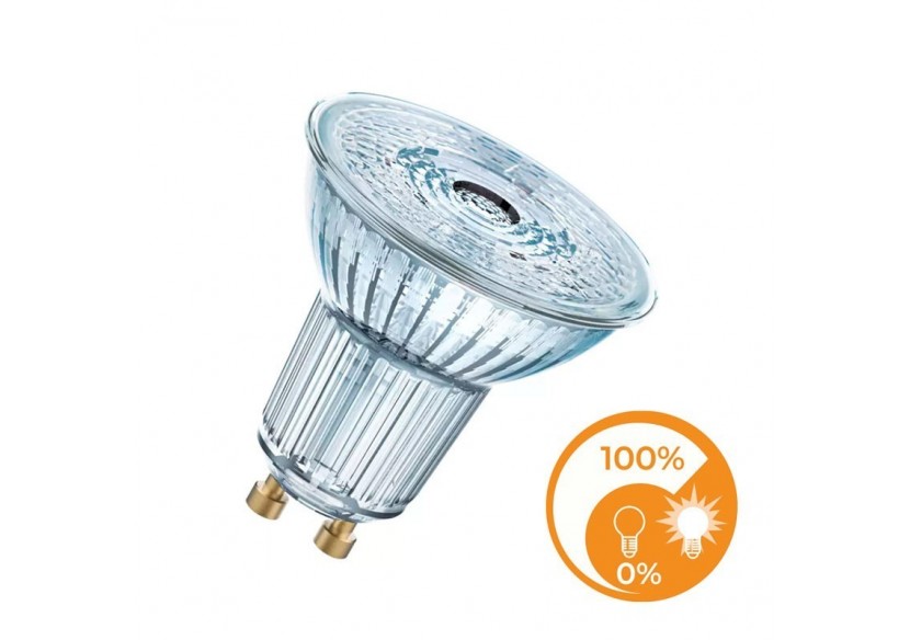 Ampoule LED GU10 5.5W OSRAM Parathom DIM PAR16 36 degrés Régulable 4000 degrés K - O608252 - Barcelona LED