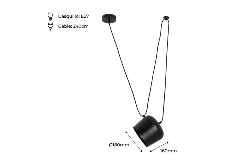 Suspension moderne "Agos" - LN6014-N - Barcelona LED
