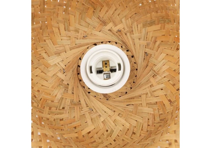 Applique murale en osier avec prise "Round" - LM165-P - Barcelona LED