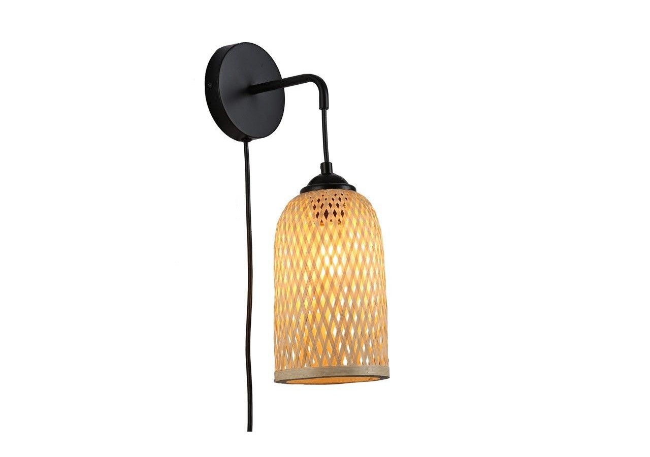 Applique en osier avec prise "Frida" E27 - LM164-P - Barcelona LED