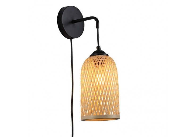 Applique en osier avec prise "Frida" E27 - LM164-P - Barcelona LED
