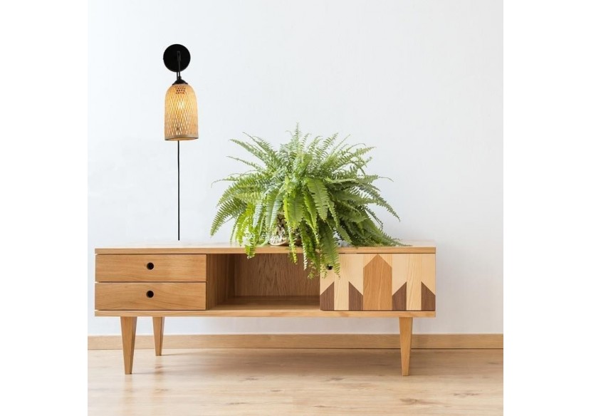 Applique en osier avec prise "Frida" E27 - LM164-P - Barcelona LED