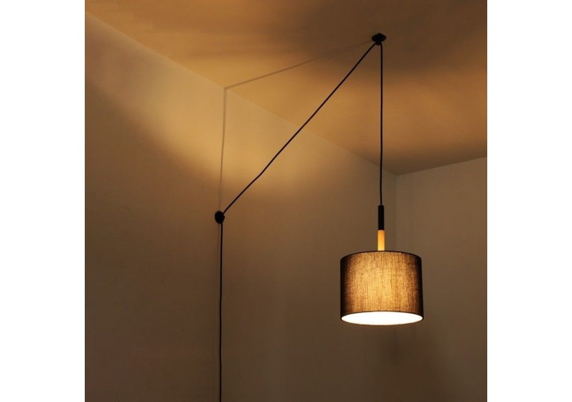 Lampe suspendue avec prise "Class" - LN1303-C-N - Barcelona LED