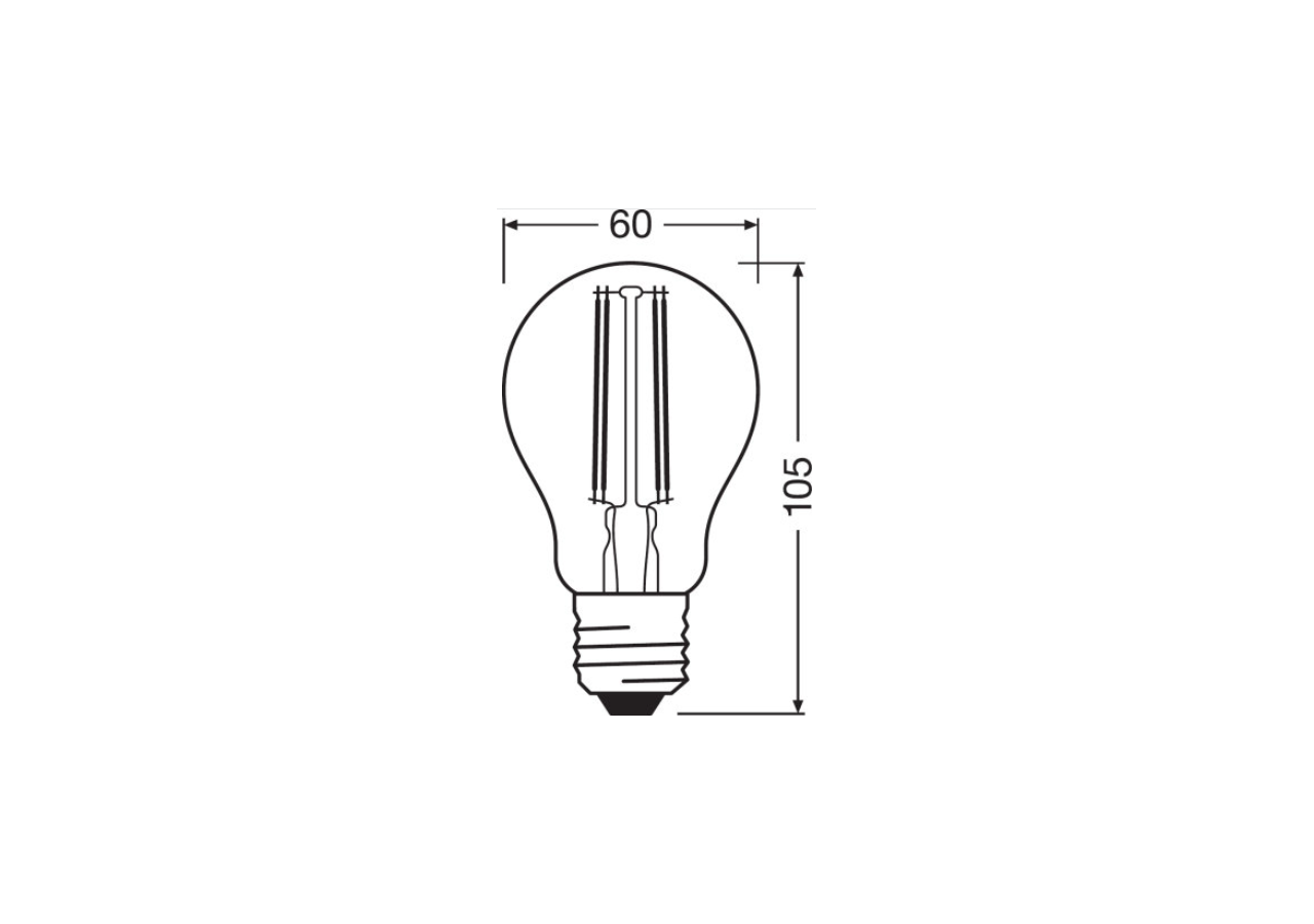 Ampoule SMART + Filament WiFi Classic A 60 5,5W E27 - O528239 - Barcelona LED