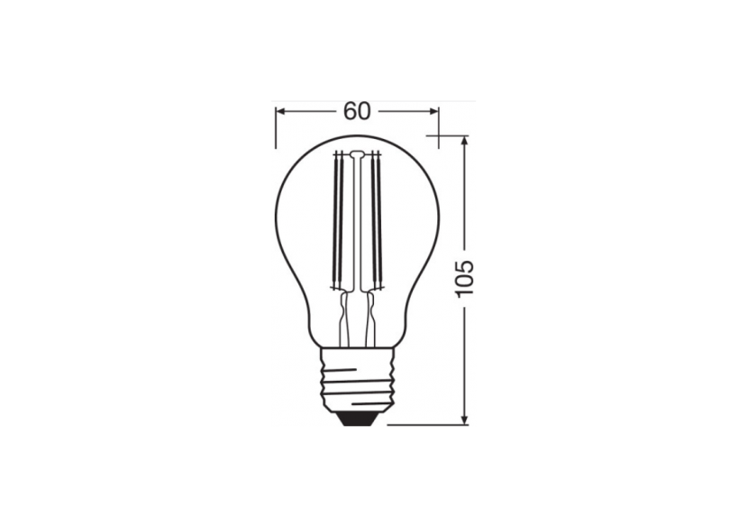 Ampoule SMART + Filament WiFi Classic A 60 5,5W E27 - O528239 - Barcelona LED