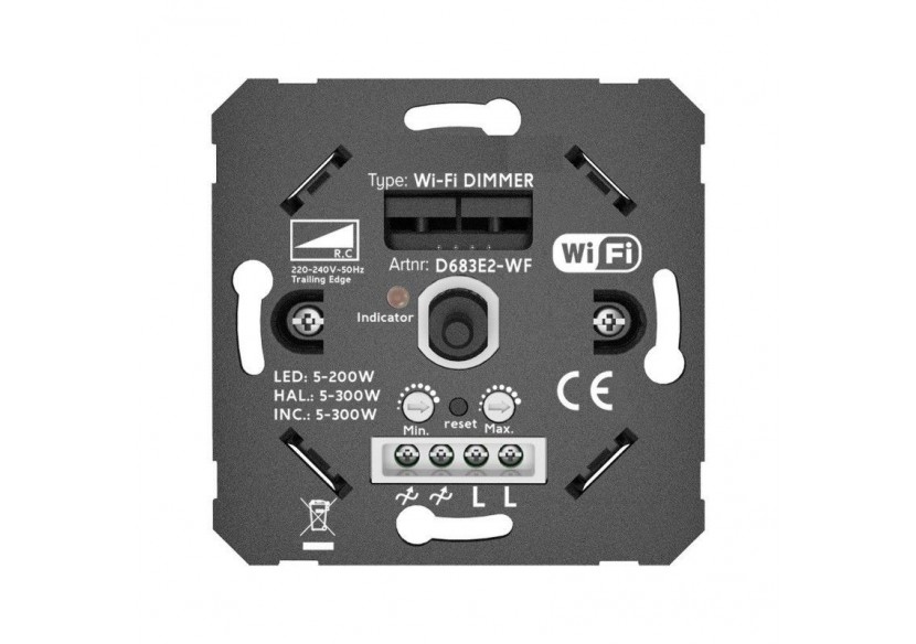 Interrupteur variateur SMART WIFI 200W Fonction marche / arrêt - B704-WIFI - Barcelona LED